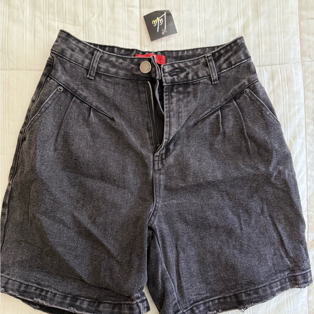 Lola Charcoal Jean Shorts
